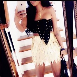 Rocky Studded Bandeau Top PREM Label